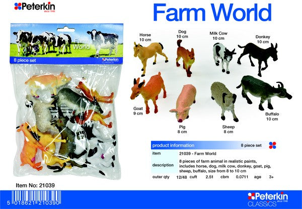 PETERKIN FARM WORLD 8PC FIGURES