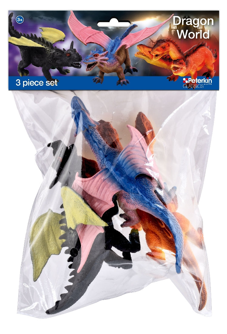 PETERKIN DRAGON WORLD 3PC FIGURES
