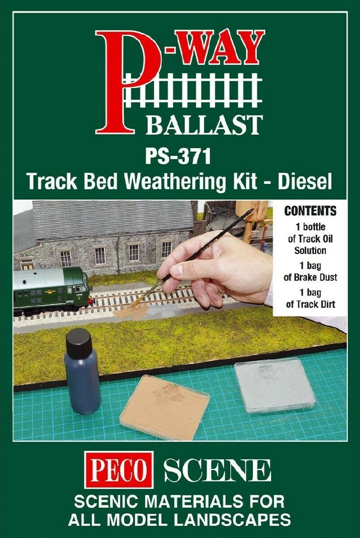 Peco Track Bed Weathering Kit - Diesel
