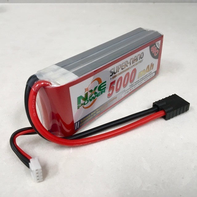 Nxe Power 11.1v 5000mah Li-po Battery 40c (trx Plug)