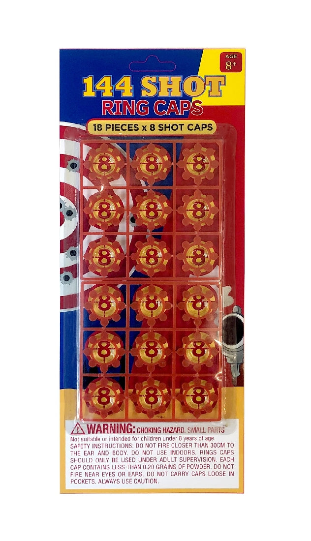 8 Shot Ring Caps - 144 Shots