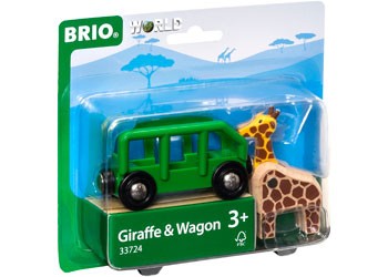 Brio Giraffe and Wagon 2 pieces