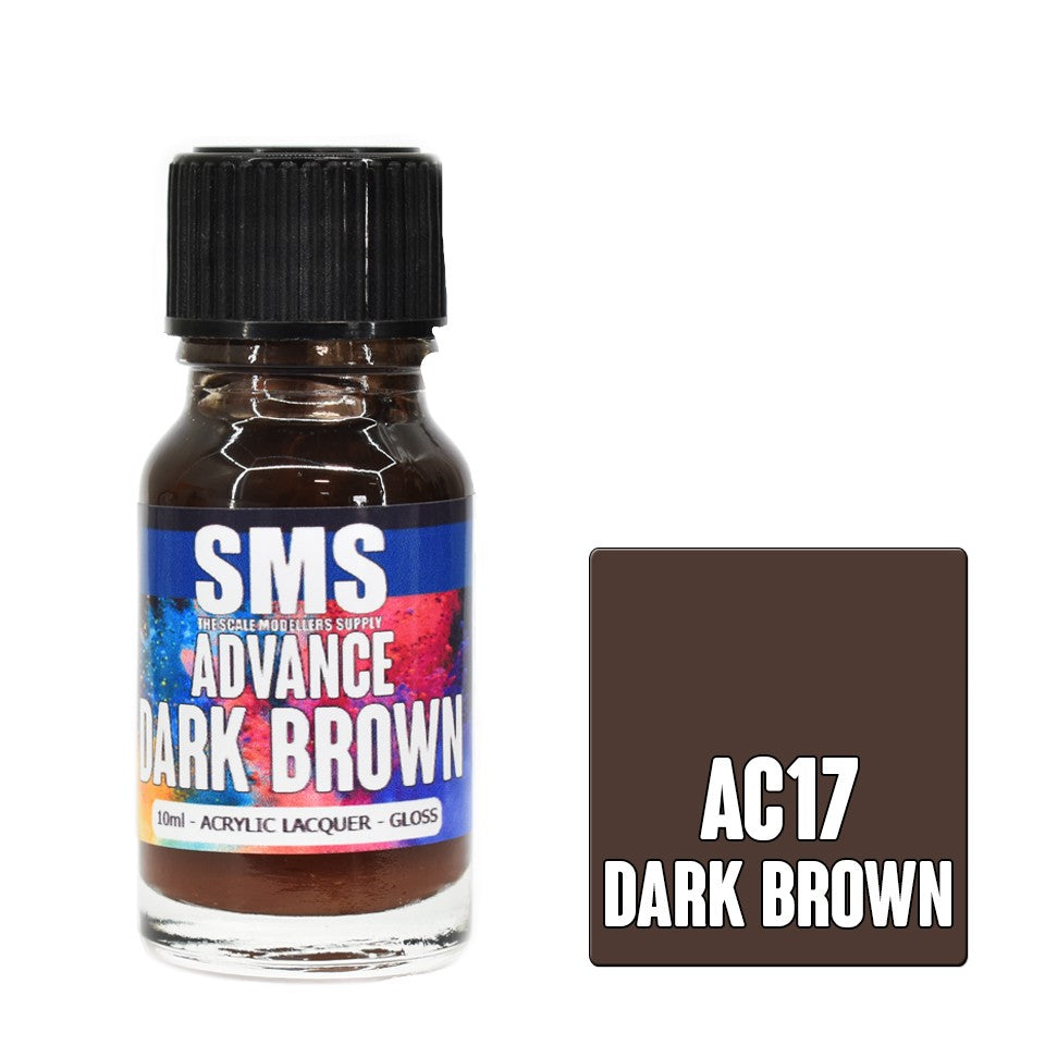 Sms Advance Dark Brown 10ml Acrylic Lacquer
