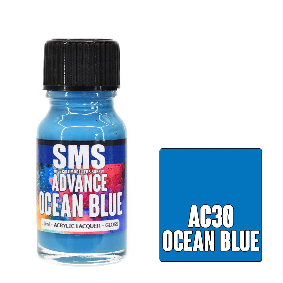 Sms Advance Ocean Blue 10ml Acrylic Lacquer