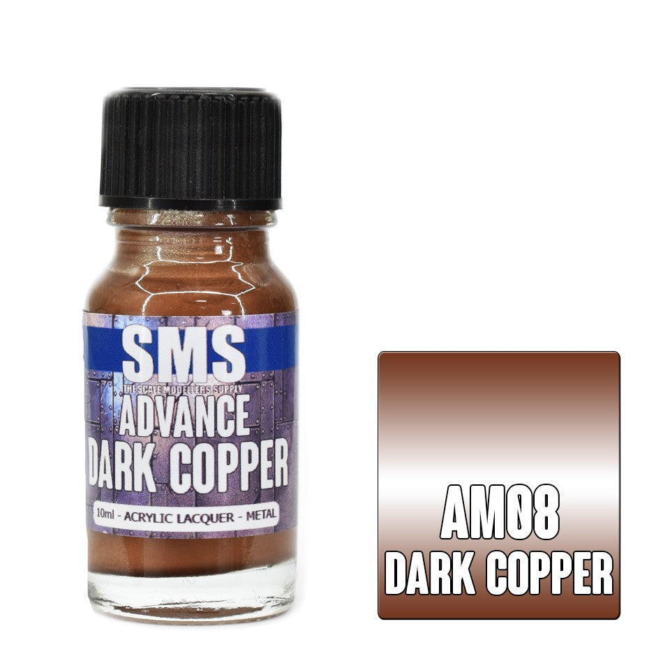 Sms Advance Metallic Dark Copper 10ml Acrylic Lacquer