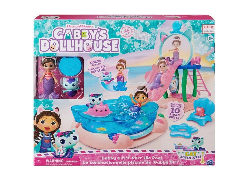 Gabby's Dollhouse Gabby Girl's Purr-ific Pool Playset