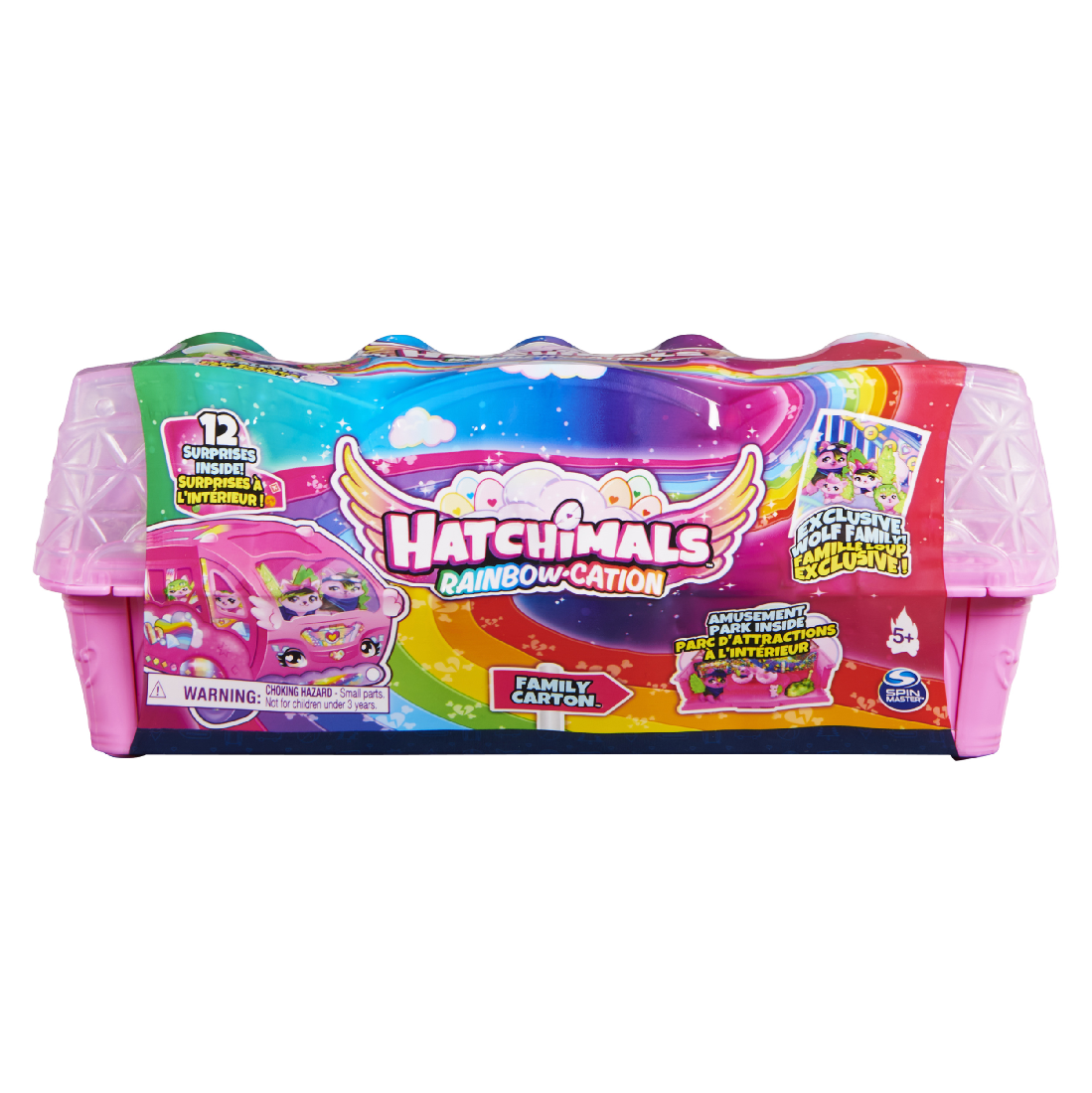 Hatchimals Rainbow-cation Family Adventures Egg Carton - Llama Family