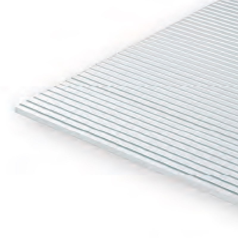 Evergreen White Polystyrene HO-Scale Siding 0.020 x 6 x 12 / 0.51mm x 15cm x 30cm (1)