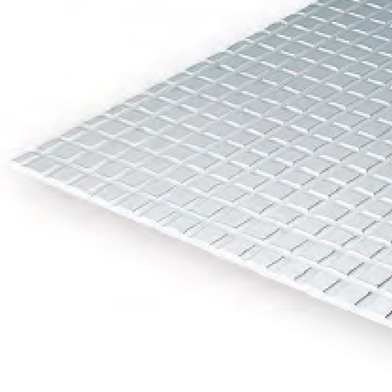 Evergreen White Polystyrene Square Tile 0.083 x 6 x 12 / 2.1mm x 15cm x 30cm (1)