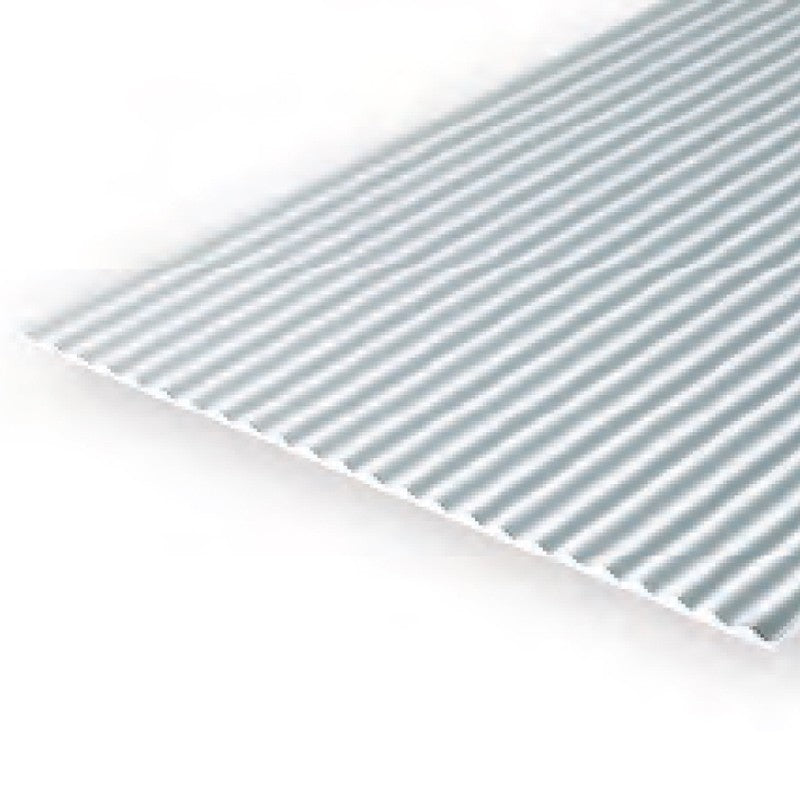 Evergreen White Polystyrene Metal Siding Sheet 0.080 x 6 x 12 / 2mm x 15cm x 30cm (1)