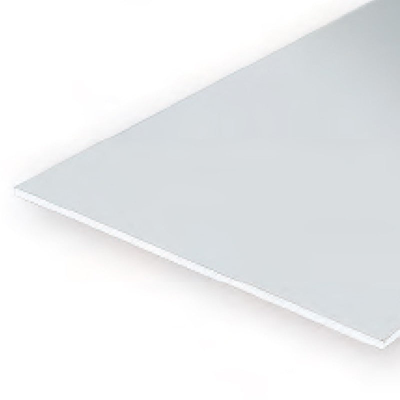Evergreen White Polystyrene Sheet 0.040 x 6 x 12 / 1mm x 15cm x 30cm (2)
