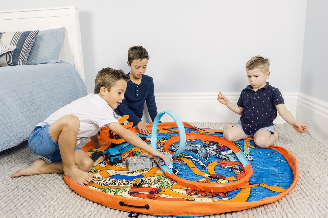 Hot Wheels Play Pouch Toy Storage Bag & Mat
