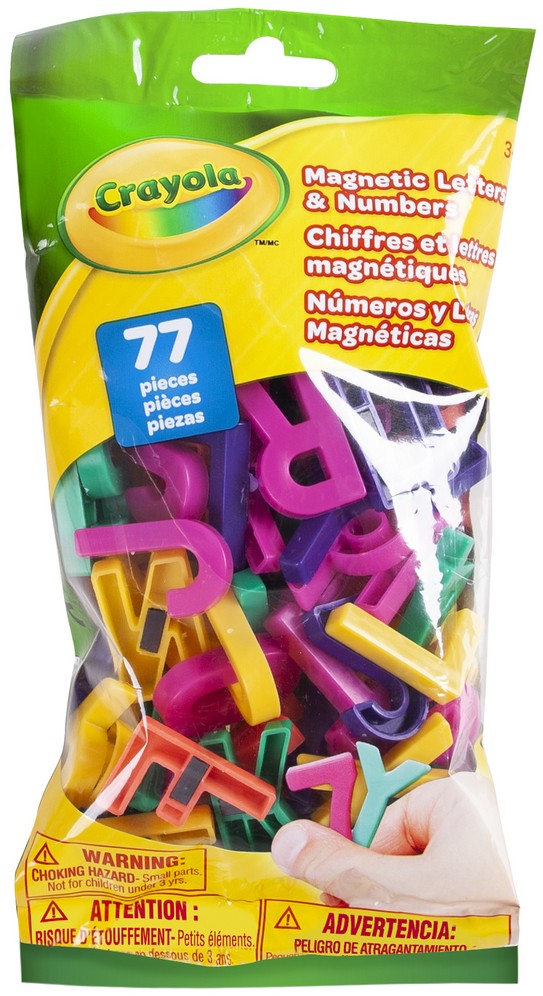 CRAYOLA MAGNETIC LETTERS & NUMBERS 77PC