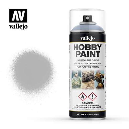 Vallejo Aerosol Grey Primer 400ml Hobby Spray Paint 28011