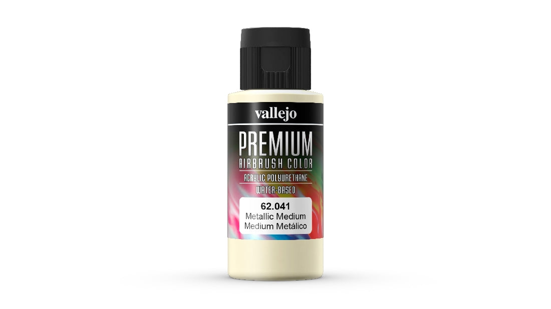 Vallejo Premium Colour Metallic Medium 60 ml Acrylic Airbrush Paint 62041