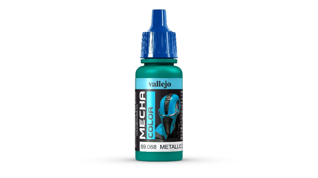 Vallejo Mecha Colour Metallic Green 17ml Acrylic Airbrush Paint 69068
