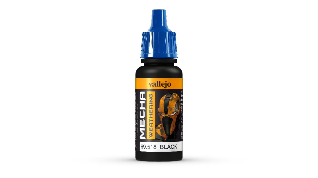 Vallejo Mecha Colour Black Wash 17ml Acrylic Paint 69518