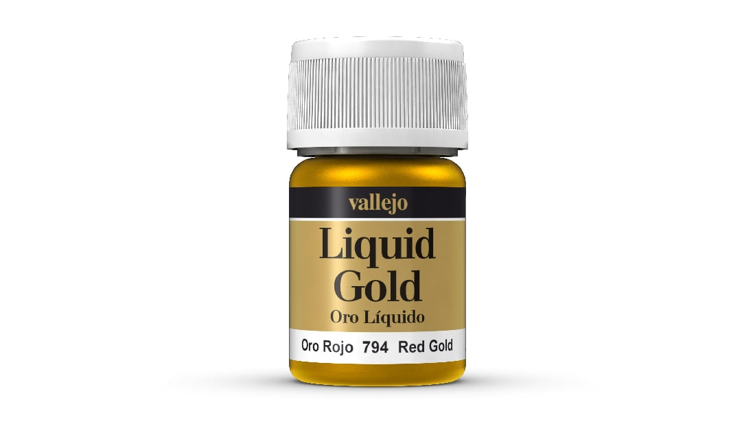 Vallejo Liquid Gold Red Gold 35 ml Alcohol-based Metallic Paint