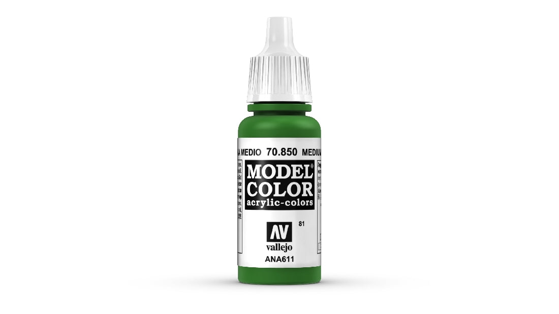 Vallejo Model Colour #094 Medium Olive 18 ml Matt Acrylic Paint