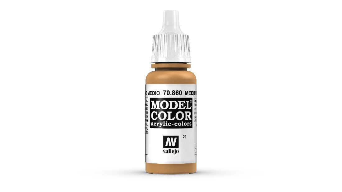 Vallejo Model Colour #019 Medium Fleshtone 18 ml Matt Acrylic Paint