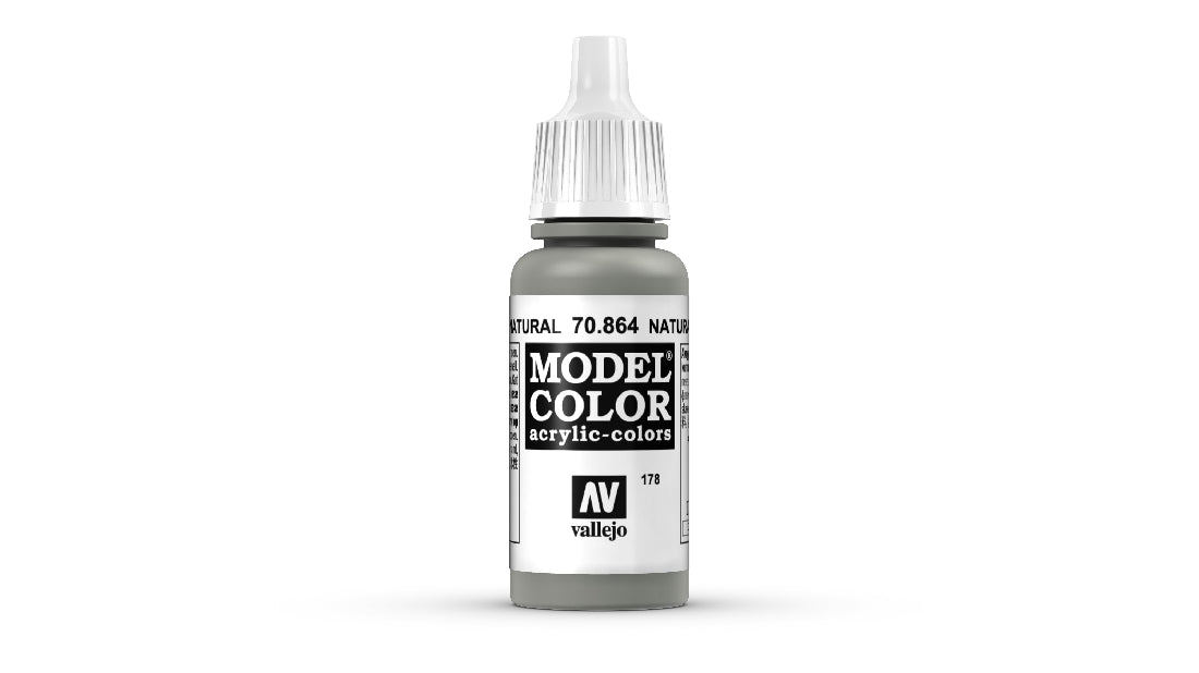 Vallejo Model Colour #197 Natural Steel 18 ml Metallic Acrylic Paint