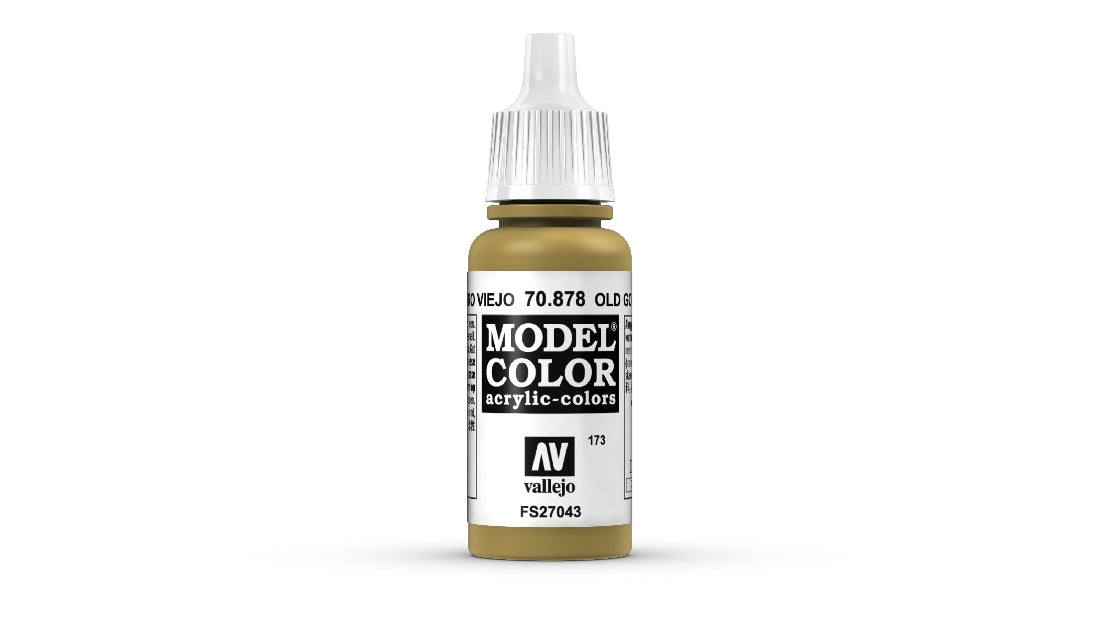 Vallejo Model Colour #200 Old Gold 18 ml Metallic Acrylic Paint