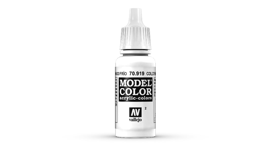 Vallejo Model Colour #002 Cold White 18 ml Matt Acrylic Paint
