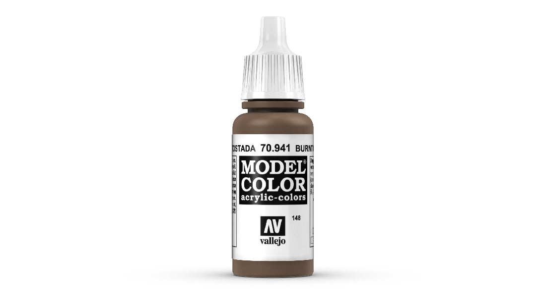 Vallejo Model Colour #118 Burnt Umber 18 ml Matt Acrylic Paint