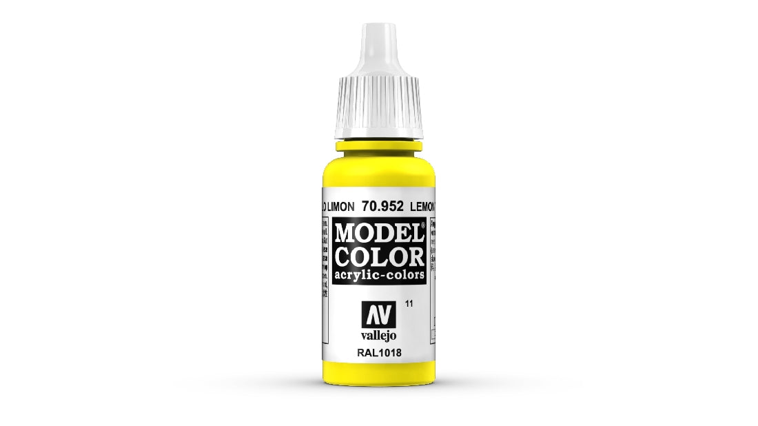 Vallejo Model Colour #025 Lemon Yellow 18 ml Matt Acrylic Paint