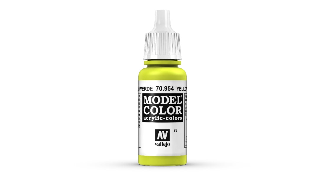 Vallejo Model Colour #090 Yellow Green 18 ml Matt Acrylic Paint