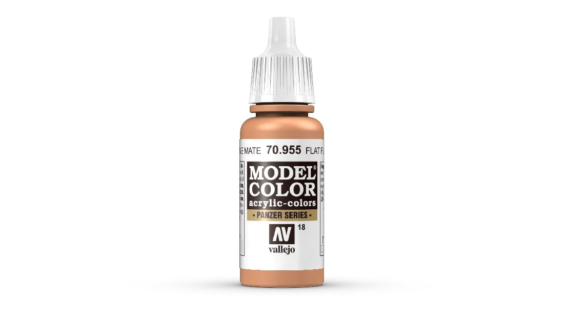Vallejo Model Colour #017 Flat Flesh 18 ml Matt Acrylic Paint