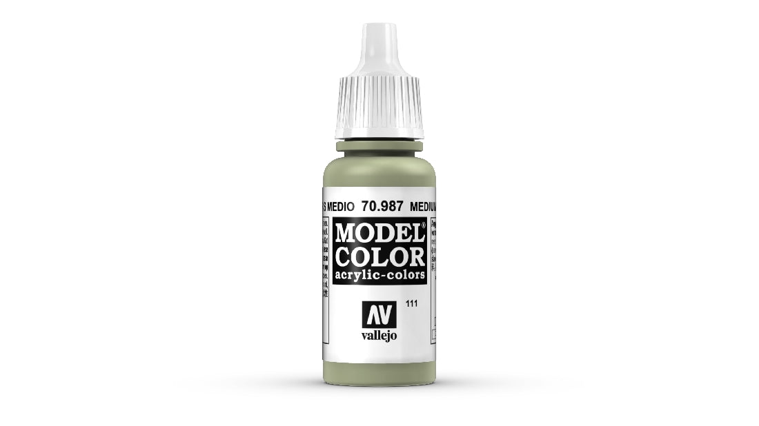 Vallejo Model Colour #112 Medium Grey 18 ml Matt Acrylic Paint