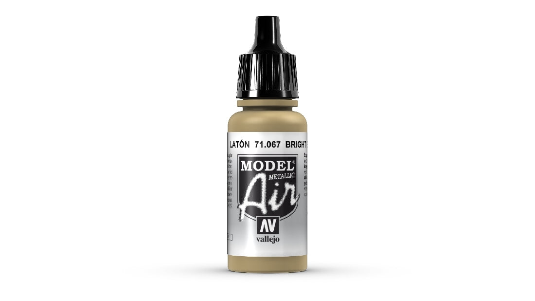 Vallejo Model Air Bright Brass 17 ml Acrylic Airbrush Paint 71067