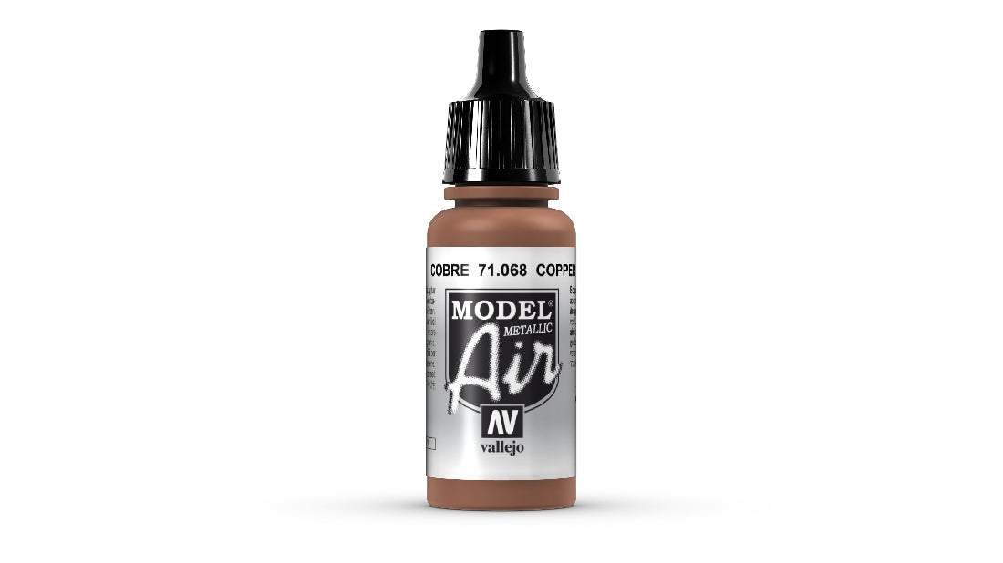 Vallejo Model Air Copper 17 ml Acrylic Airbrush Paint 71068