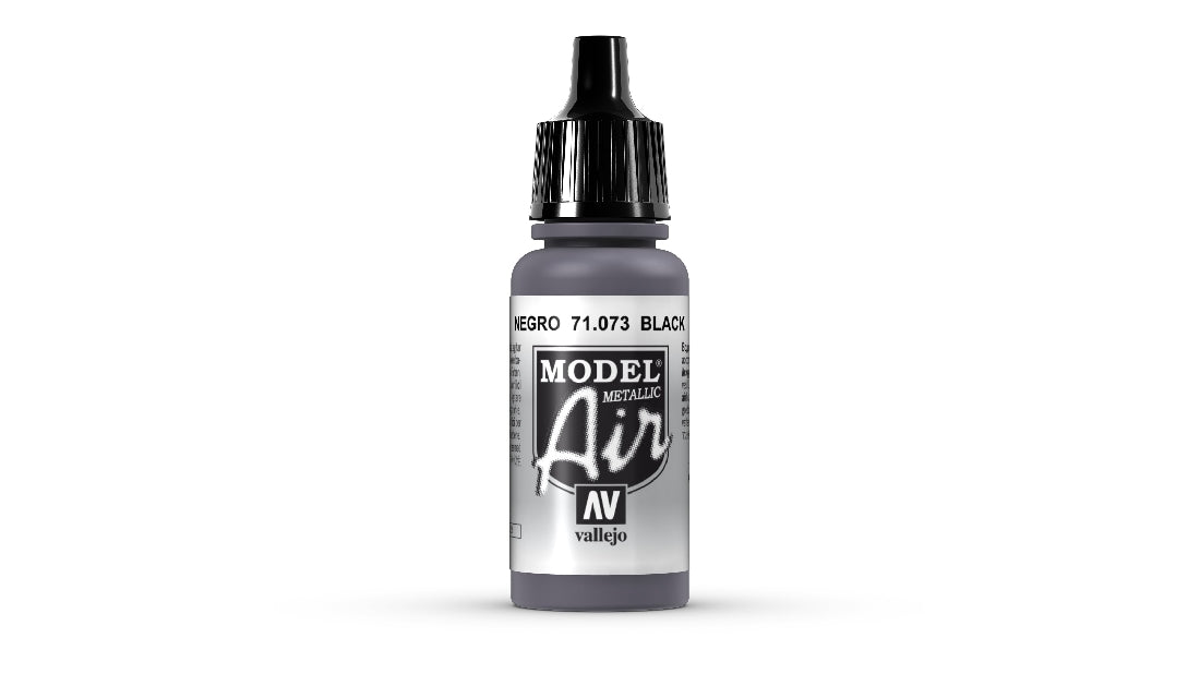 Vallejo Model Air Black 17 ml Acrylic Airbrush Paint 71073