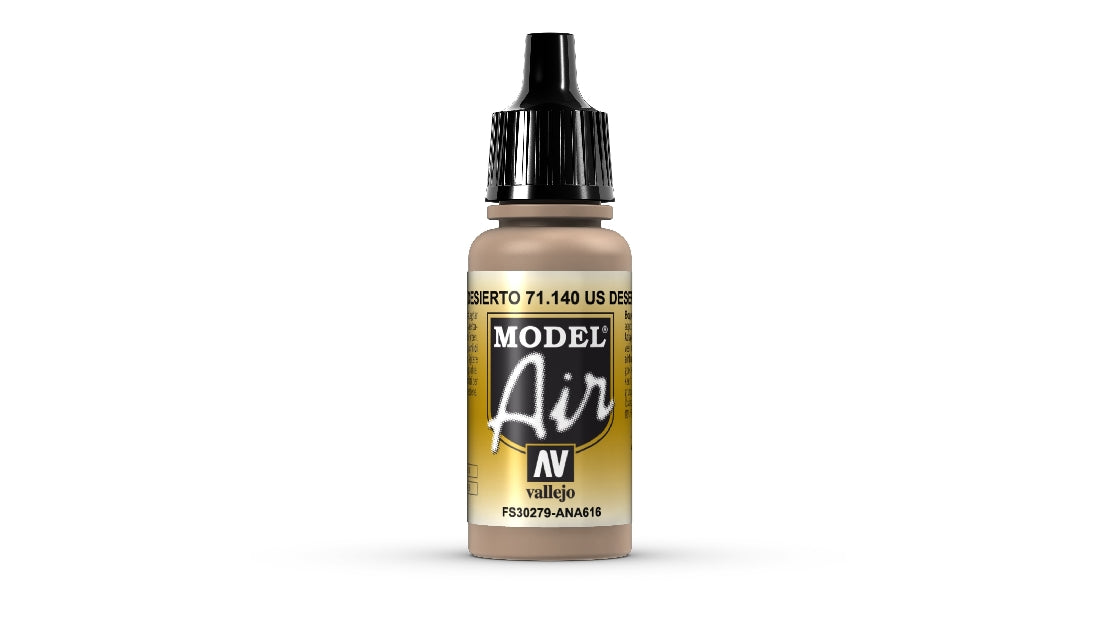 Vallejo Model Air US Desert Sand 17 ml Acrylic Airbrush Paint 71140