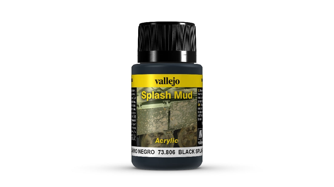 Vallejo Weathering Effects Black Splash Mud 40 ml 73806