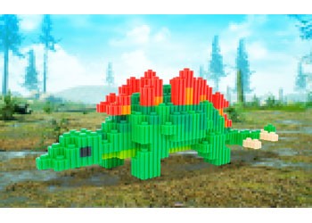 Pix Brix Dinosaurs - Stegosauras 552pc