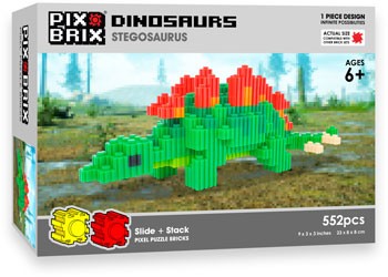Pix Brix Dinosaurs - Stegosauras 552pc