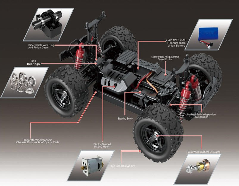 Tornado Rc 1 18 4wd Rtr High Speed Truck 2.4g