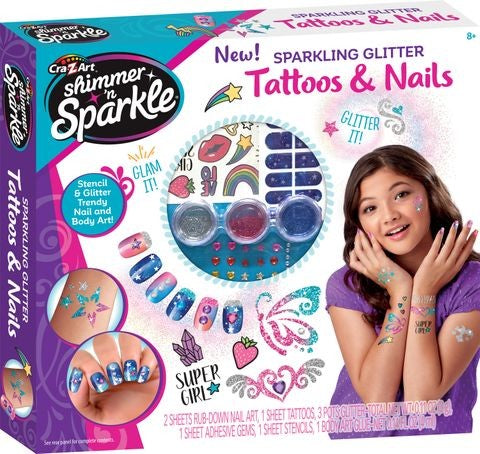 Cra'z'art Shimmer N' Sparkle Nails & Tattoos