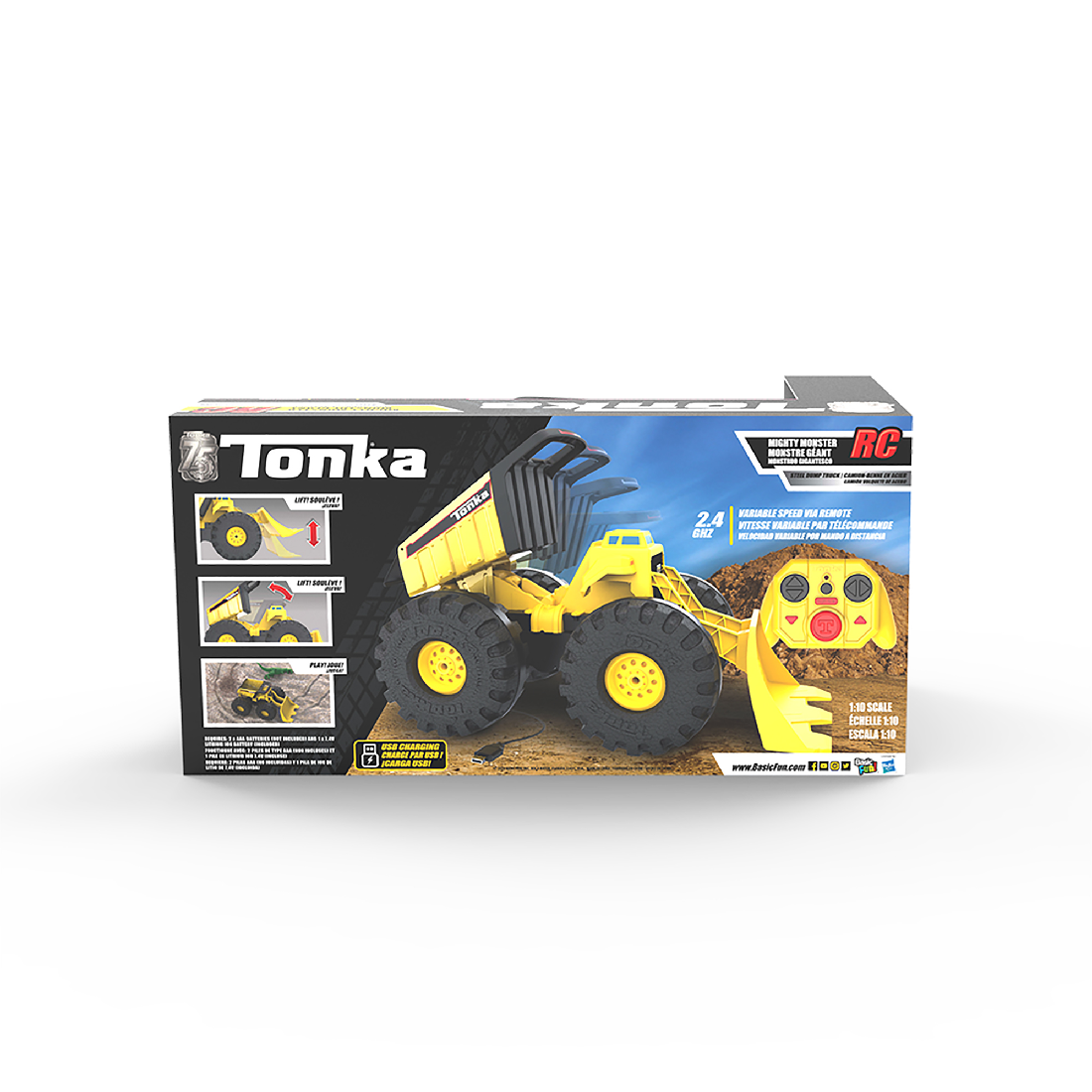 Tonka - Mighty Monster Rc Steel Dump Truck
