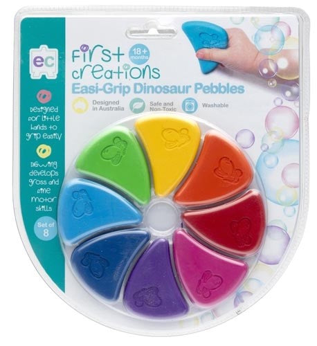 Ec First Creations Easy Grip Dinosaur Pebbles