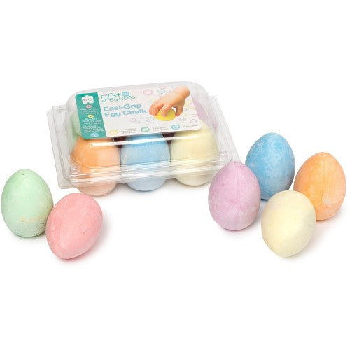 Ec Easi-grip Egg Chalk 6pk