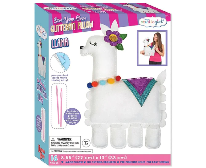 My Studio Girl - Glitterati Pillow Llama