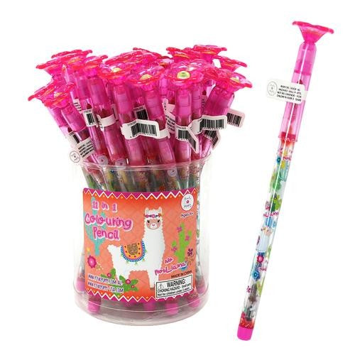 Pink Poppy Llama Erasable Colour Pencil