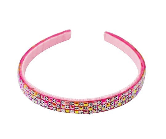 Pink Poppy Fancy Shiny Headband