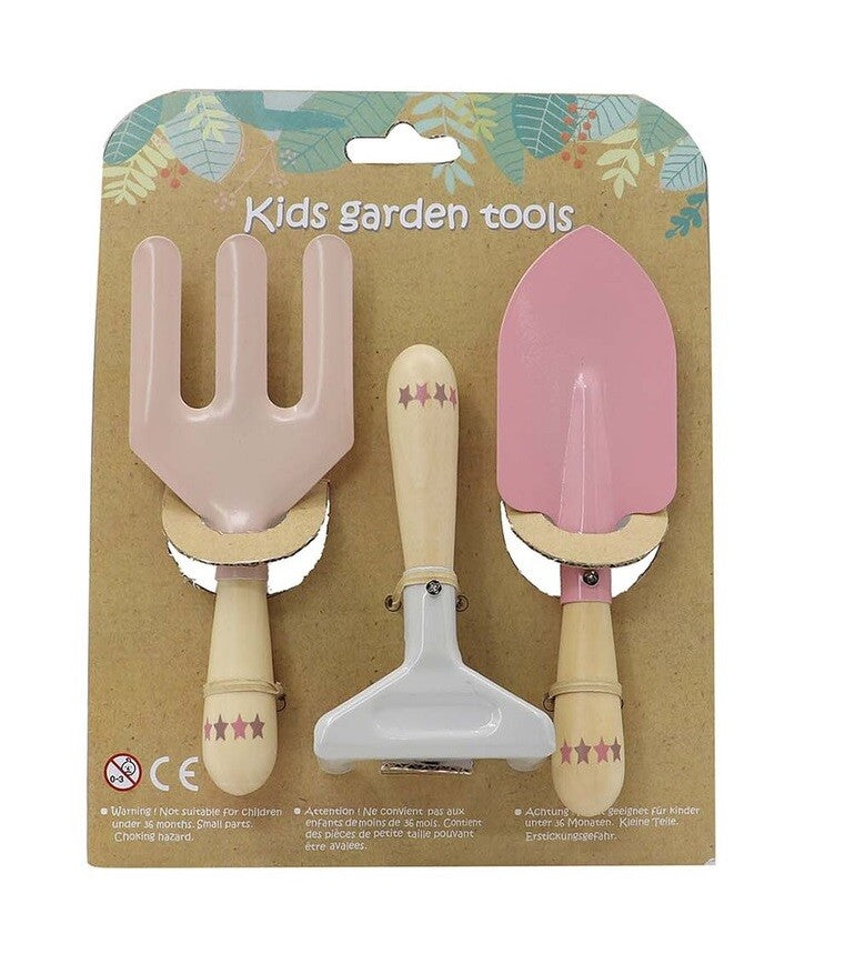 Kaper Kidz Calm & Breezy Kids Garden Tools 3pcs - Pink
