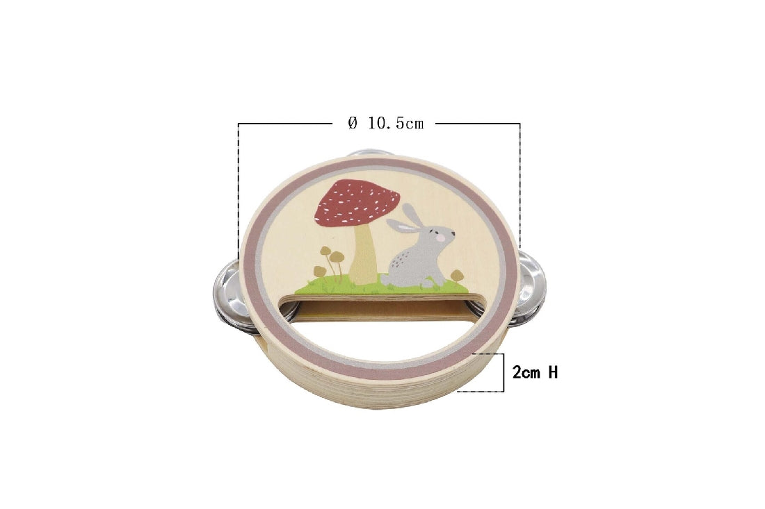 Kaper Kids Calm & Breezy Woodland Wooden Tambourine Assorted