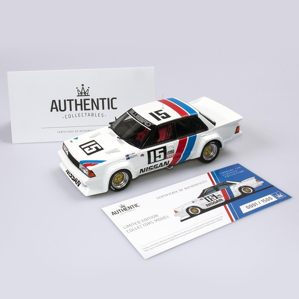 Ac 1/18 Nissan Bluebird Turbo - James Hardie Bathurst 1000 Pole Position